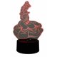 thumbnail image 3 of Lampara Ilusion 3d Bella De 7 Colores Base Touch, 3 of 6