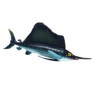 Bothyi - Animal Marino Modelo Juguete Pez Playset Modelo Colección Para Niño Niños Pez Vela