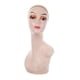 thumbnail image 1 of Cabeza de Maniquí Calva Femenina, Maniquí Liso para Pelucas, Color Naranja, 1 of 3