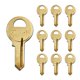 thumbnail image 1 of Llaves en Blanco SUMMIT DOORWARE M1 Latón Paquete de 10, 1 of 6