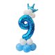 thumbnail image 3 of Conjunto De Columna De Globos De Corona De Todos Los Números Decoración De Fiesta De Feliz Cumplea?os Número 9, 3 of 4