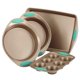 thumbnail image 1 of Juego de Utensilios para Hornear Rachael Ray 4 piezas (Marrón latte/azul), 1 of 4