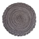 thumbnail image 1 of XmhyTop Juego de 6 Manteletes Redondos Individuales de 18cm, Borde Trenzado Decorativo, Lavable, Mezcla de Algodón y Poliéster, Estilo A, Gris, 1 of 5