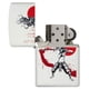 thumbnail image 4 of Encendedor de bolsillo Zippo Samurai Girl blanco mate a prueba de viento, 4 of 6