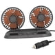 thumbnail image 4 of Ventilador De Coche De Doble Cabeza 2 Velocidades 360 Giratorio Apto Para Salpicadero Vehículo Verano, 4 of 5