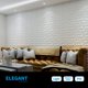 thumbnail image 3 of Paneles decorativos Art3d, paquete de 33, PVC, 30 x 30 cm, diseño diamante, blanco mate, 3 of 7