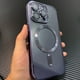 thumbnail image 2 of For Magnetic Wireless Charging Plating Clear Case For IPhone 11 12 13 14 Pro Max Shockproof Cover, 2 of 3