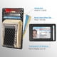 thumbnail image 2 of Monedero Travelambo con cierre RFID de fibra de carbono, 2 of 9