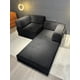 thumbnail image 4 of Sofa Modular Transformable 3 En 1 Sofa Cama Alta Elastidad Color Negro Diseño De La Tela Rayado, 4 of 7