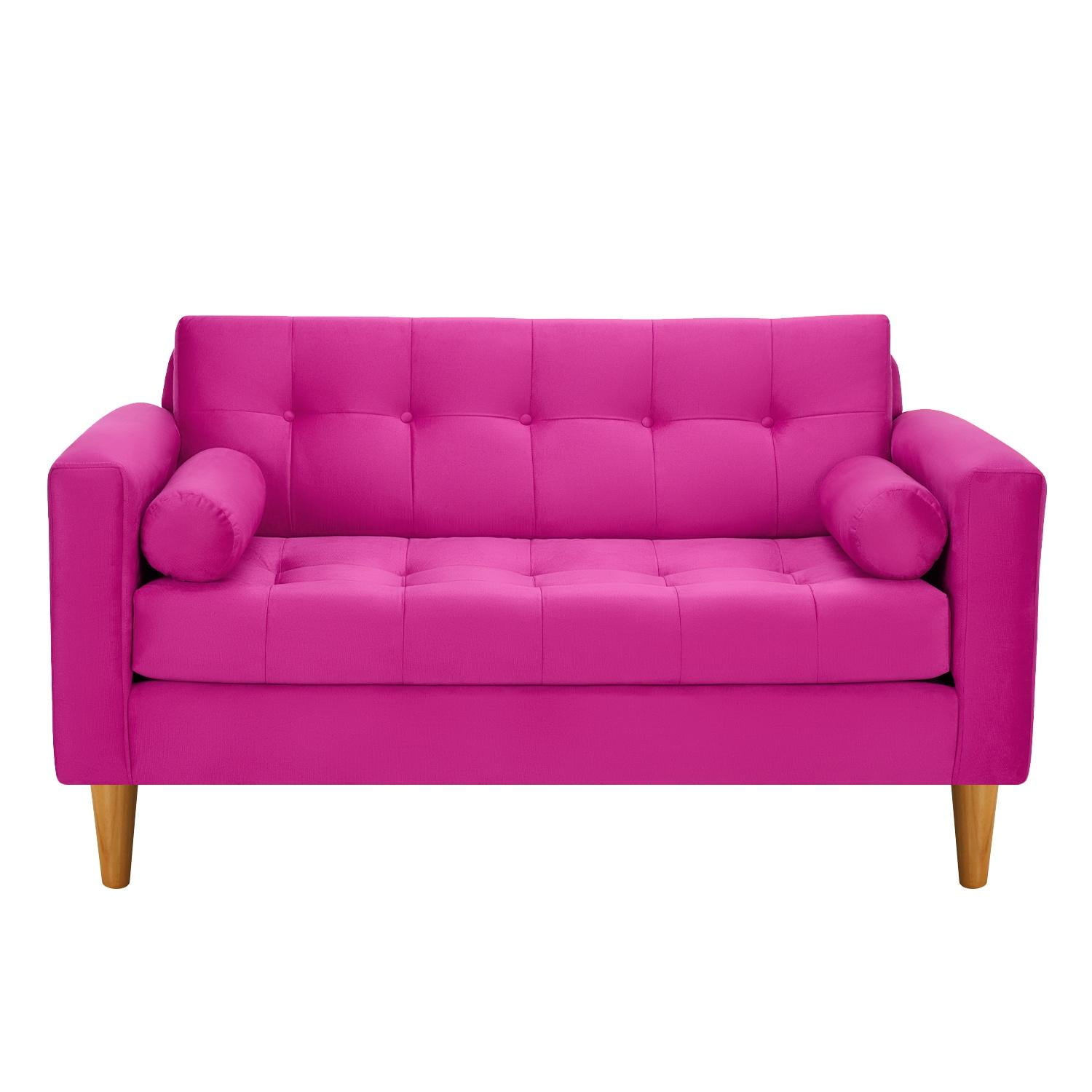 Bodevir - Sofa Retro 2c Felpa 04 Fucsia