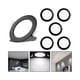 thumbnail image 1 of 5 Foco Plafon Embutido Redondo 12w Luz Fria Borde Negro, 1 of 3