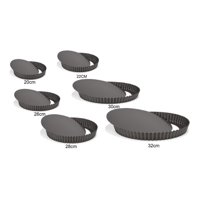 Genérico - Pack X6 Moldes Desmontables Kuchen Pie 20 22 26 28 30 32Cm