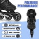 thumbnail image 3 of Patines en línea Nattork talla 12 negro con malla, 3 of 7