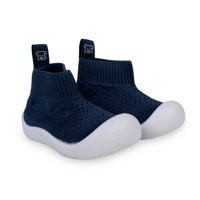 Pillin - Cover Shoes Recién Nacido Niña Tejido Flexible Azul Marino