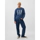 thumbnail image 2 of Sudadera de forro polar con cuello redondo y logotipo de GAP, tono azul, para hombre XL, 2 of 3