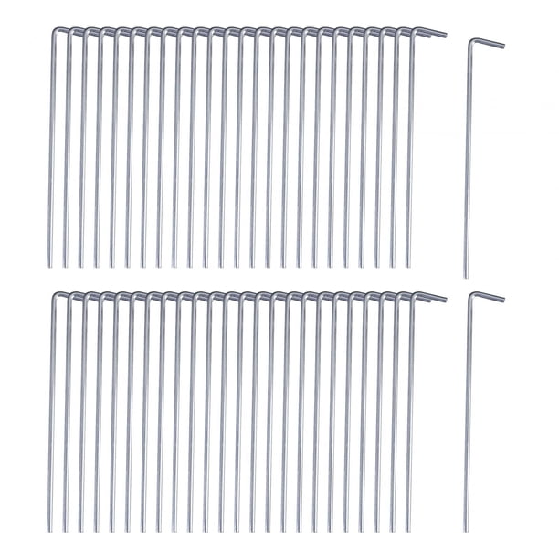 50 Uds. Clavijas Para Tienda De Campaña, Resistentes, Resistentes, Para Jardín, Para Vallas, Redes De Jardín, Camping, 0,35 Cm X 15 Cm
