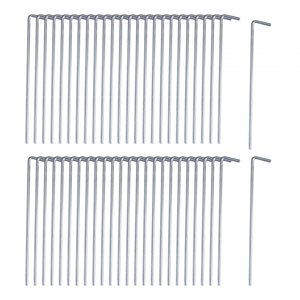 Ioensy - 50 Uds. Clavijas Para Tienda De Campaña, Resistentes, Resistentes, Para Jardín, Para Vallas, Redes De Jardín, Camping, 0,35 Cm X 15 Cm