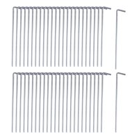 Ioensy - 50 Uds. Clavijas Para Tienda De Campaña, Resistentes, Resistentes, Para Jardín, Para Vallas, Redes De Jardín, Camping, 0,35 Cm X 15 Cm
