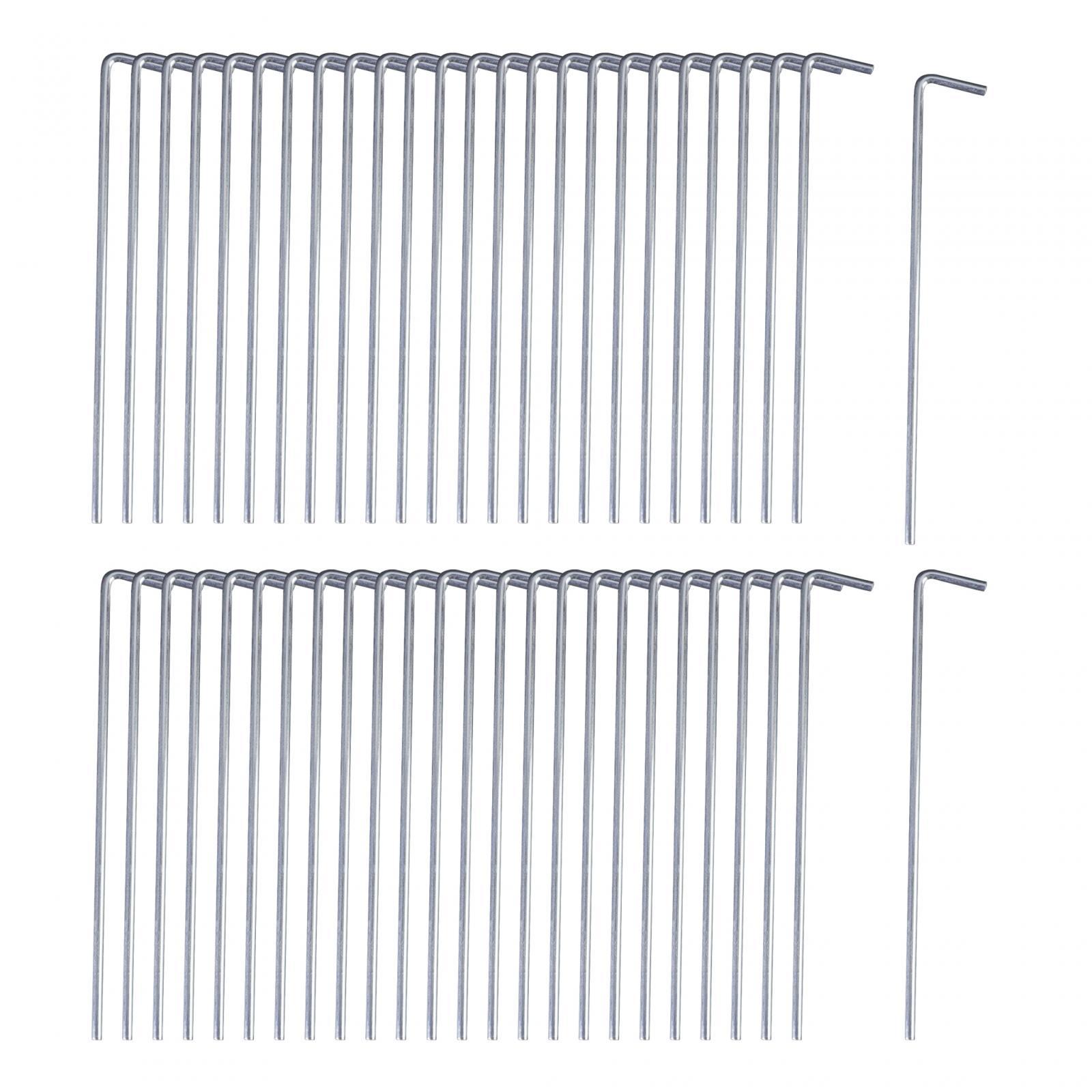 Ioensy - 50 Uds. Clavijas Para Tienda De Campaña, Resistentes, Resistentes, Para Jardín, Para Vallas, Redes De Jardín, Camping, 0,35 Cm X 15 Cm