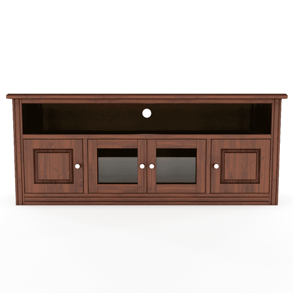 Rack Berlin 1800 Madera Nogal Vidrio