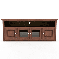 Muebles Insignes - Rack Berlin 1800 Madera Nogal Vidrio