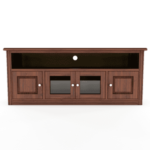 Muebles Insignes - Rack Berlin 1800 Madera Nogal Vidrio