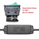 thumbnail image 2 of Interruptor de cable en línea PLUSPOE DPST 30A AC125/250V LED verde, 2 of 6