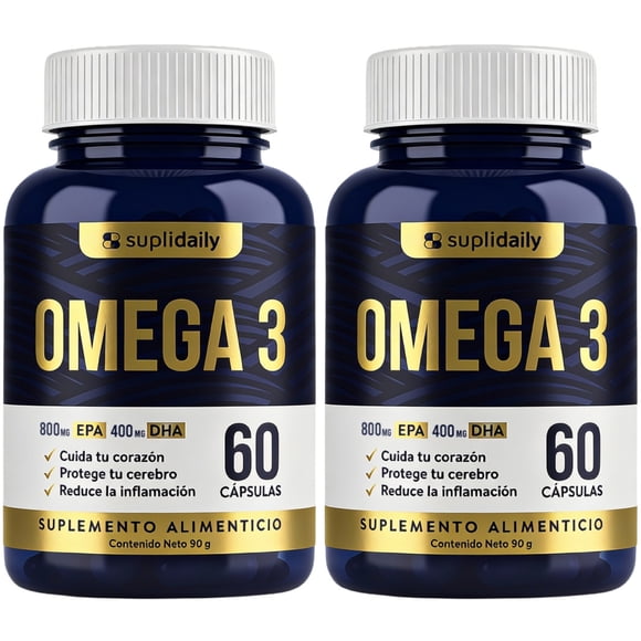 Omega 3 | 800 Epa 400 Dha | 120 Capsulas Alta Pureza 2 Meses
