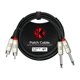 thumbnail image 3 of Cable de conexión KIRLIN AP-403PR-06/BK de doble RCA a doble de 1/4 pulgadas, 3 of 3