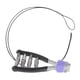 thumbnail image 4 of Cable De Extensión De Abrazadera De Arranque De Cuerda Para Accesorios De Tenis De Raqueta De Bádminton Negro, 4 of 5