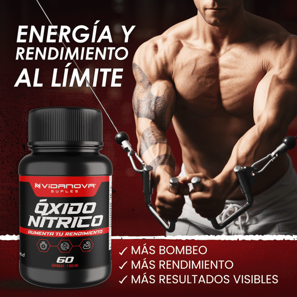 Óxido Nítrico 1000mg 60 Caps