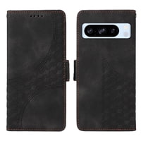 Carcasa Foxdock Google Pixel 8 Pro De Cuero Pu, Diseño Acolchado Clásico, Protección Contra Caídas Y Rayones