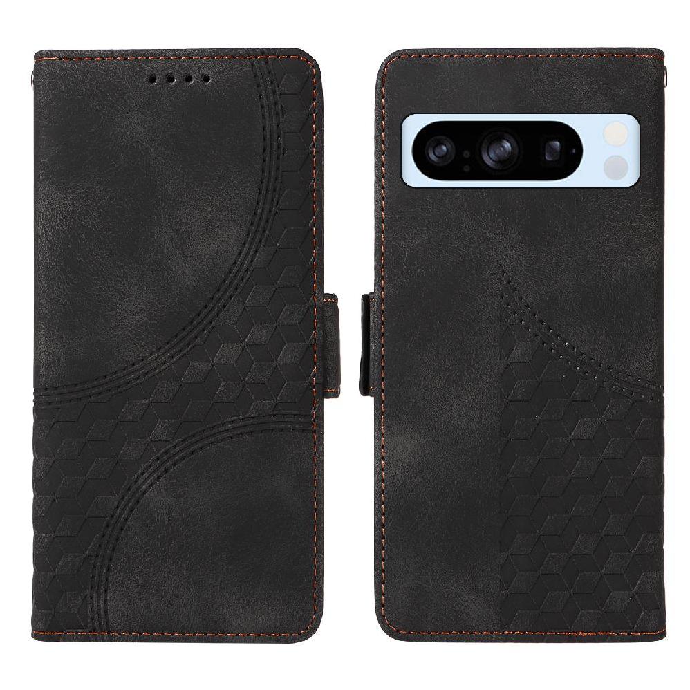 Carcasa Foxdock Google Pixel 8 Pro De Cuero Pu, Diseño Acolchado Clásico, Protección Contra Caídas Y Rayones