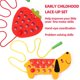 thumbnail image 4 of Juguete para enhebrar cordones GEMEM de madera para niños de 3 años con 1 fresa y 1 perro, 4 of 7