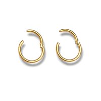 Elbauldejuma - Argollas Clicker 6Mm 20G Acero Quirurgico Chapadas En Oro