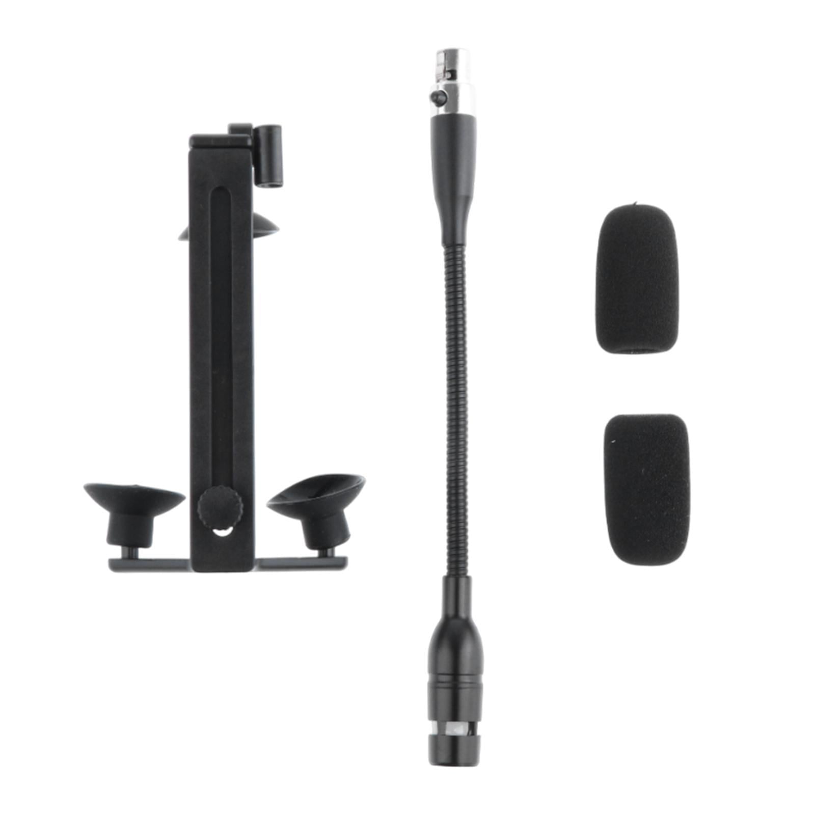 Magideal - Mini Micrófono De Micrófono De Micrófono De Micrófono De Micrófono De Micrófono De Instrumento Con Clip Para Grabación De Transmisión , 3 Pin Para 3 Pin Para Akg