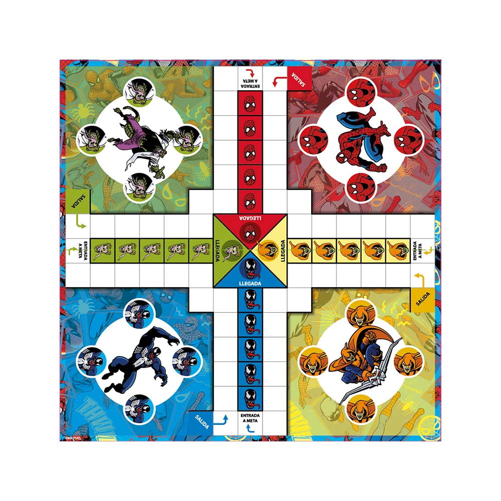 Toyng - Juego De Mesa Ludo - Spiderman
