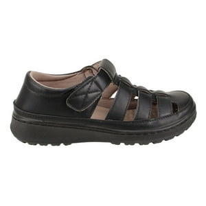 Sandalia New Walk Franciscana Negra