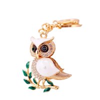 Magideal - Anillos Creativos De Búho, Decoración De Llaveros De Animales, Accesorios De Ropa, Anillos De Cadena Con Dijes Para Bolso De Teléfono Para Niñas Y