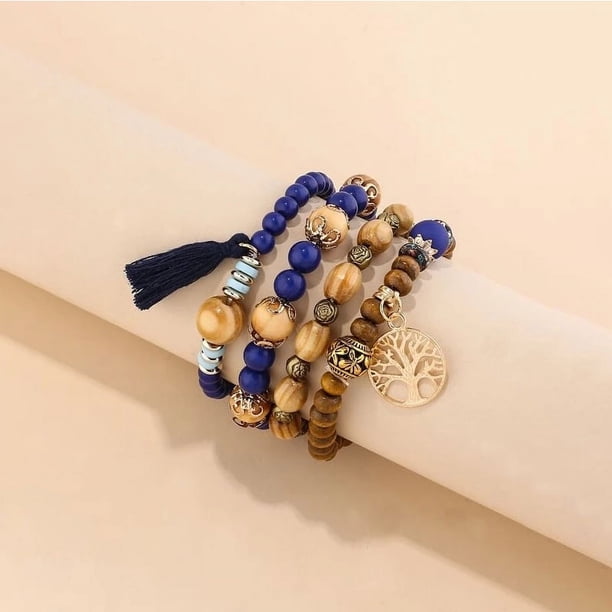 Creative Bohemian Bracelet Layered Beaded Stretch Bracelet