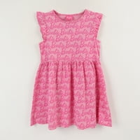 Vestido Sin Manga Y Collet Niña Rosado Full Print Barbie