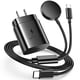 thumbnail image 1 of Cargador 2 en 1 Amasuki para Samsung Watch, 25 W, USB C, carga rápida, 1 of 7