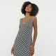 thumbnail image 4 of Vestido Mujer Largo Escote V Print Flores Negro Corona, 4 of 5