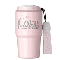 Coca Cola Germ Termo Taza De Café Frío O Caliente Vaso Térmico, 590 Ml Rosa