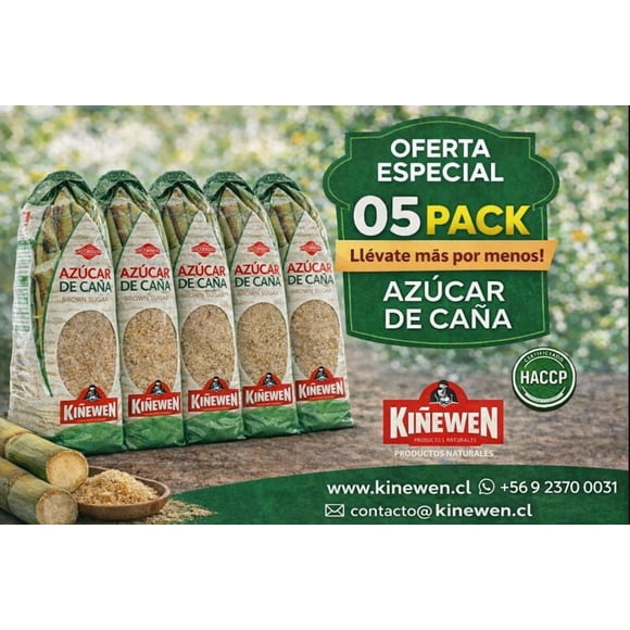 5-pack Azúcar de Caña Kiñewen
