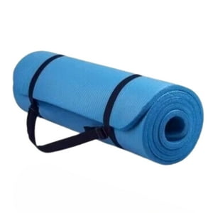 Crusec - Yoga Mat Tapete Colchoneta Pilates 180X60X1 Cm Con Correas