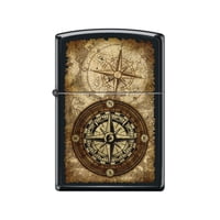 Encendedor Zippo Compass Matte Brujula Negro Zp218.Ci419891