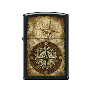 Encendedor Zippo Compass Matte Brujula Negro Zp218.Ci419891