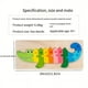 thumbnail image 2 of Infant Jigsaw Puzzle Toy, Wooden Three-dimensional Building Blocks, Digital Assembly Early Education Children Baby 1-3 Boys And Girls, 2 of 3