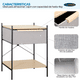 thumbnail image 4 of Velador 2 Niveles Carry All Línea Minimalist 1 Cajón Marco Metálico Cubierta Madera, 4 of 6